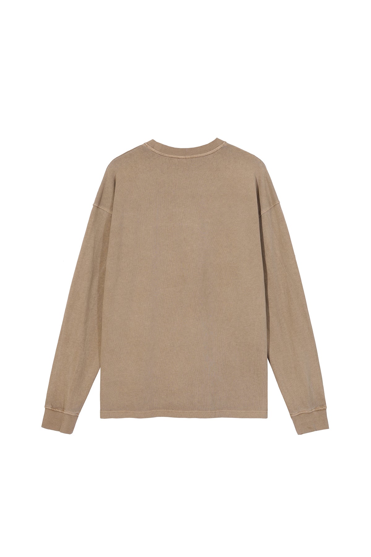 310GSM Pigment Dyed Washed Long Sleeve Crew