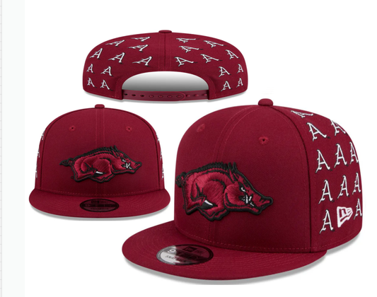 Arkansas Razorbacks Red Snapback Cap
