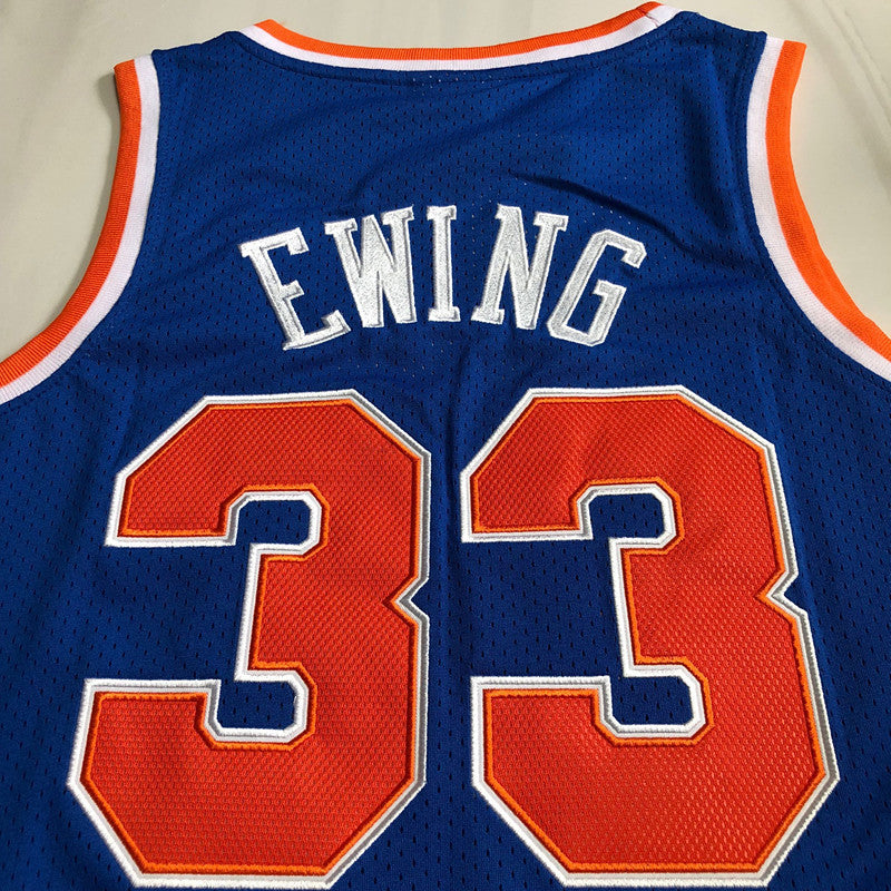 New York Knicks Patrick Ewing #33 1985 Throwback Jersey - Dense Embroidery