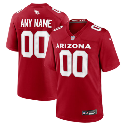 Custom Arizona Cardinals Red Game Jersey