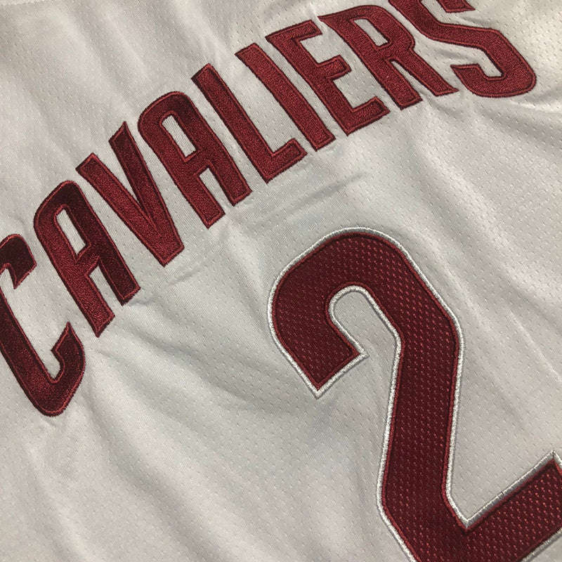 Cleveland Cavaliers Kyrie Irving #2 Throwback Jersey - Dense Embroidery