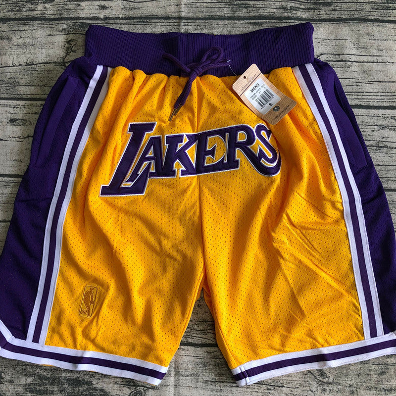 Los Angeles Lakers yellow Pocket Shorts