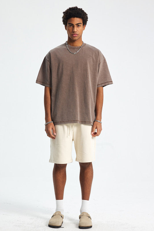 275GSM Pigment Dyed Light Washed Tee