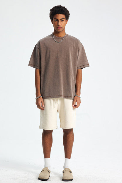 275GSM Pigment Dyed Light Washed Tee