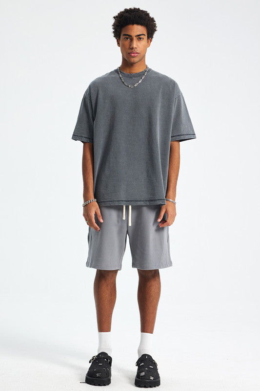 275GSM Pigment Dyed Light Washed Tee