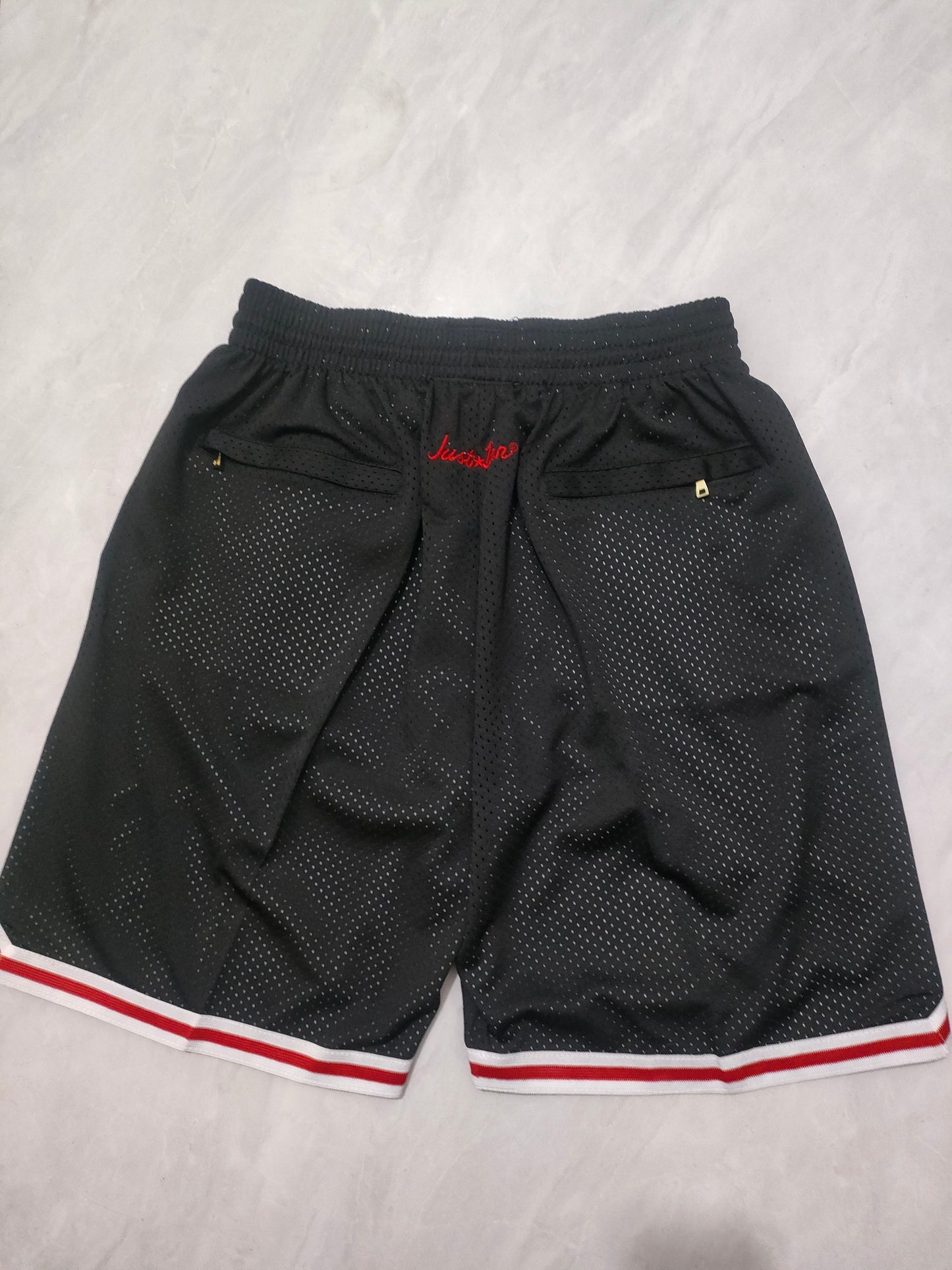 Chicago Bulls Black Retro Pocket Shorts