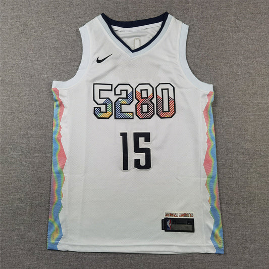 Youth Nikola Joki? Denver Nuggets #15 City Edition Embroidered  Jersey