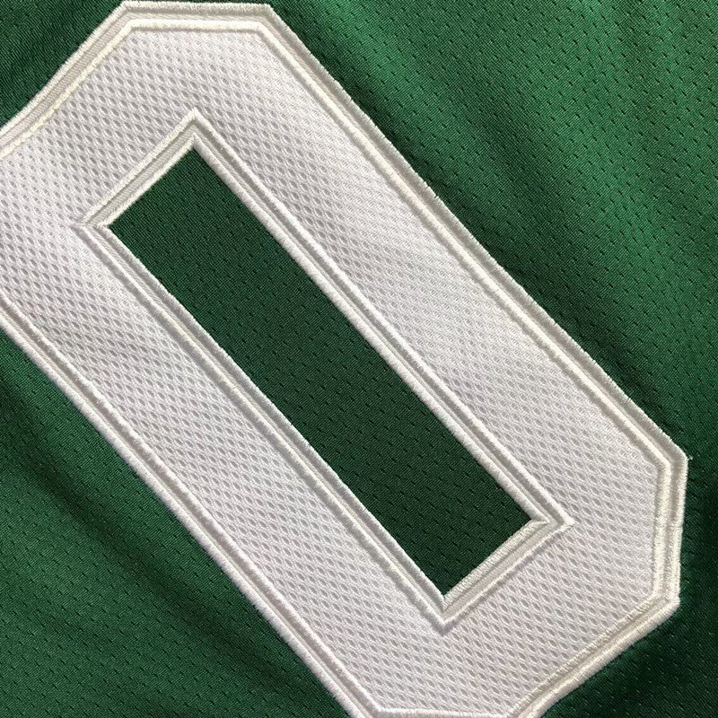 Boston Celtics Jayson Tatum #0 green Throwback Jersey - Dense Embroidery