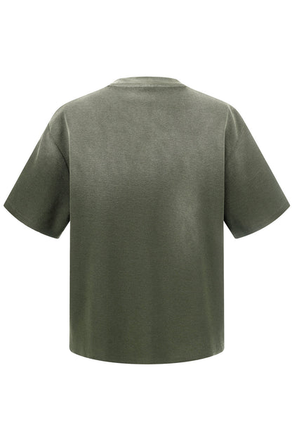 325GSM Sun Fade Distressed Washed Tee
