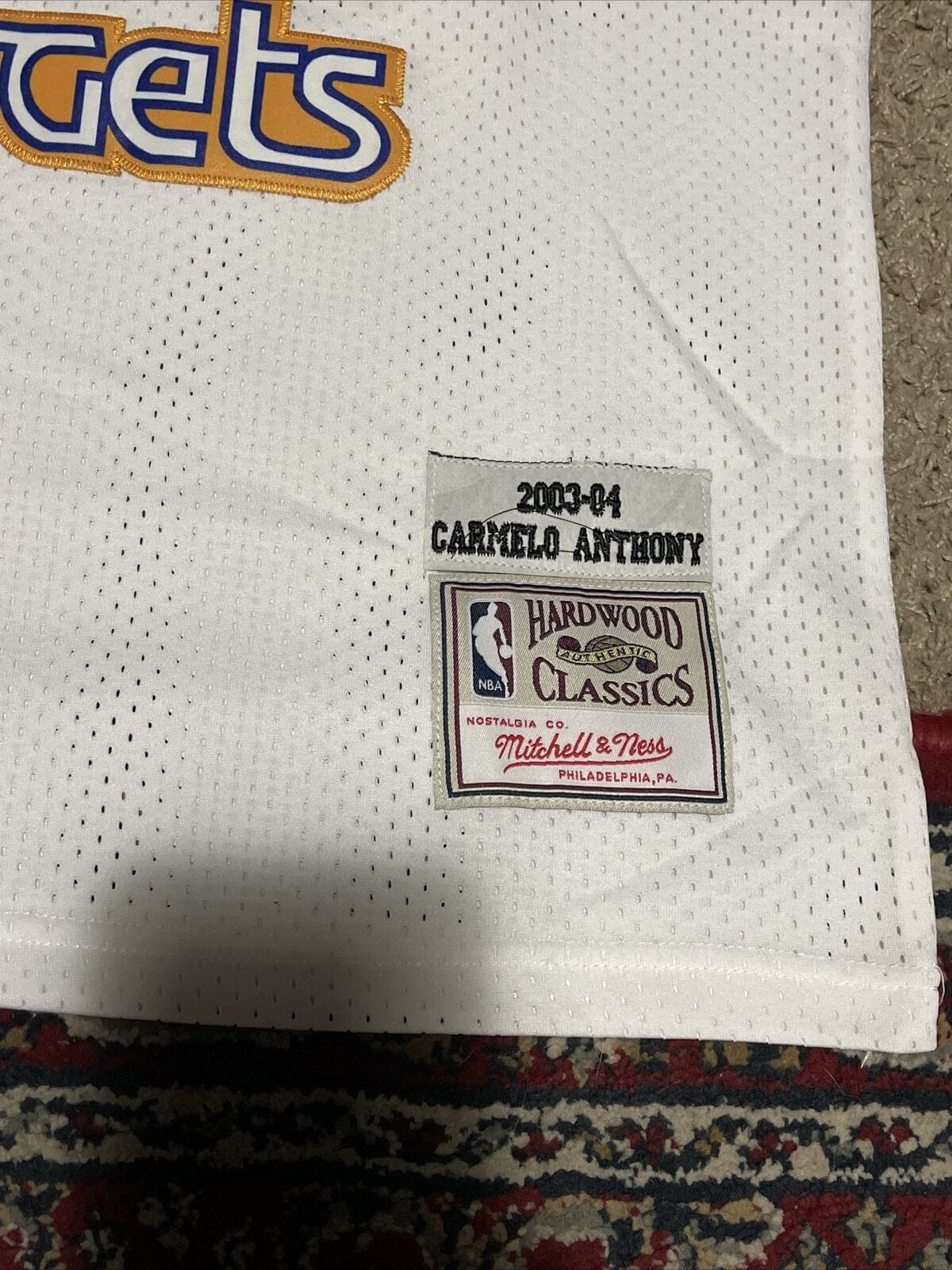 Carmelo Anthony Denver Nuggets Throwback Jersey-