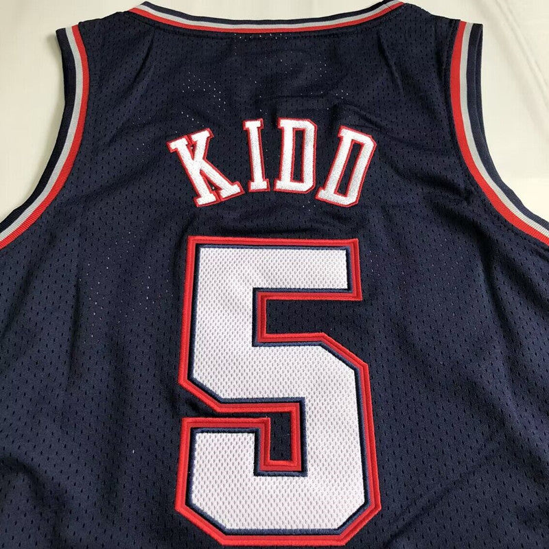 Brooklyn Nets Jason Kidd #5 2006 Throwback Jersey - Dense Embroidery