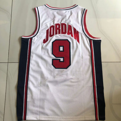 Dream Team Michael Jordan #9  Throwback Jersey - Dense Embroidery