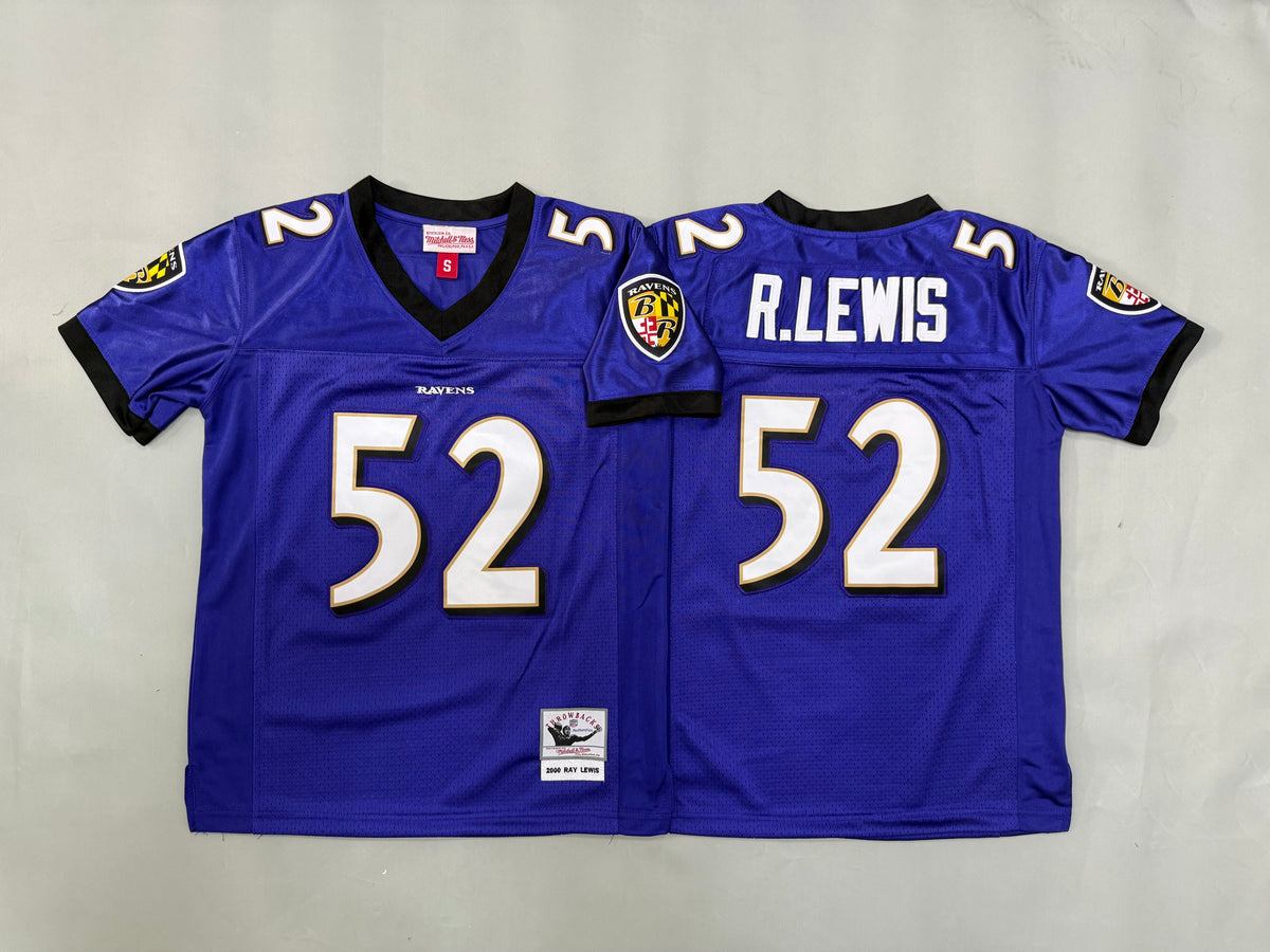 Youth Ray Lewis#52 Baltimore Ravens Vintage Throwback Jersey
