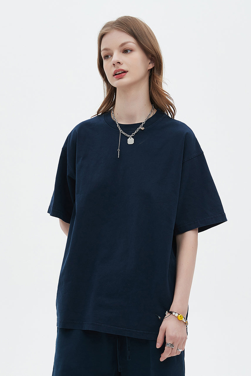 250GSM Pigment Dyed Washed Tee