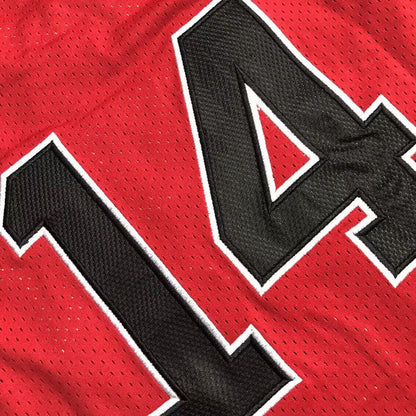 Slam Dunk Shohoku #14 red Throwback Jersey - Dense Embroidery