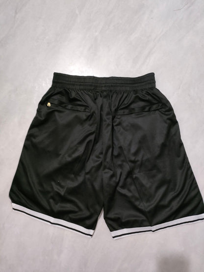 Brooklyn Nets Black Regular Pocket Shorts