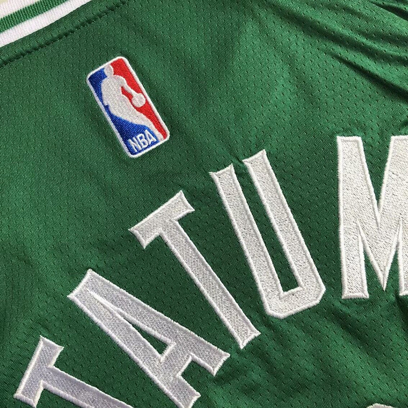 Boston Celtics Jayson Tatum #0 green Throwback Jersey - Dense Embroidery