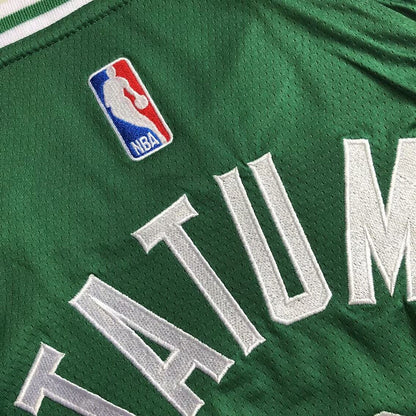 Boston Celtics Jayson Tatum #0 green Throwback Jersey - Dense Embroidery