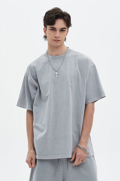 250GSM Pigment Dyed Washed Tee