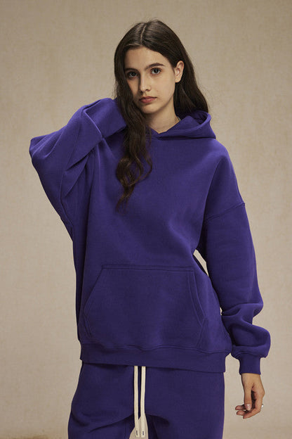 350GSM Fleece Solid Color Hoodie