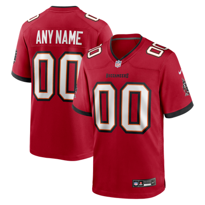 Custom Tampa Bay Buccaneers Red Game Jersey