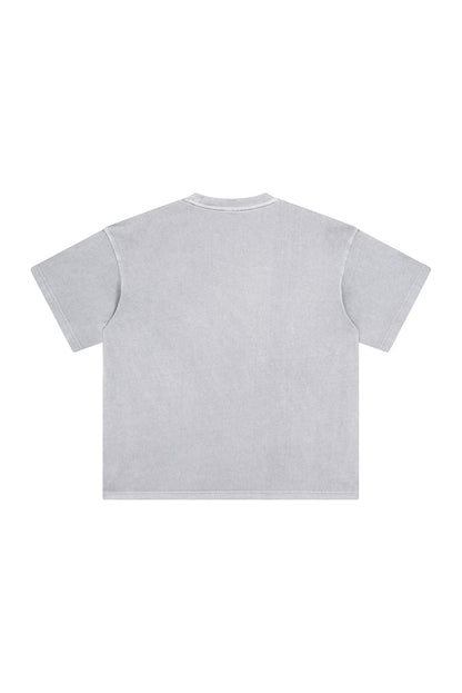 250GSM Pigment Dyed Washed Tee