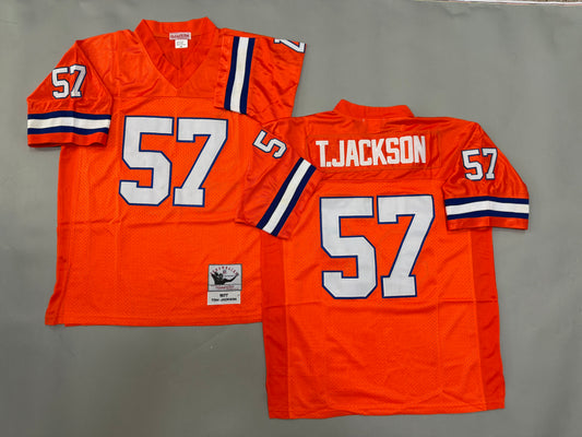 Mens Tom Jackson#57 Denver Broncos Vintage Throwback Jersey