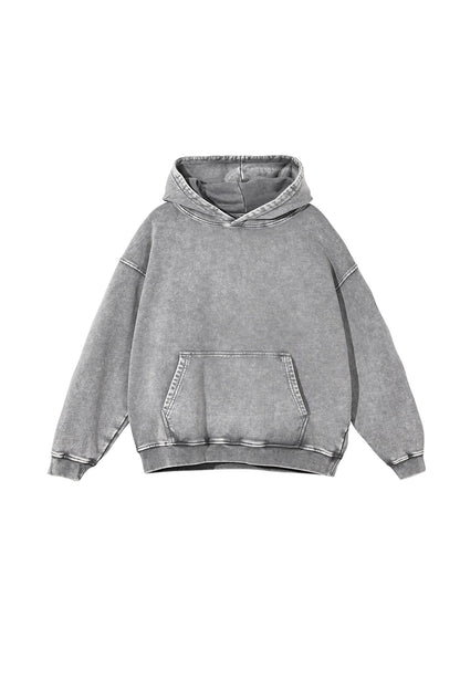 100% Cotton 420GSM Washed Vintage Hoodie