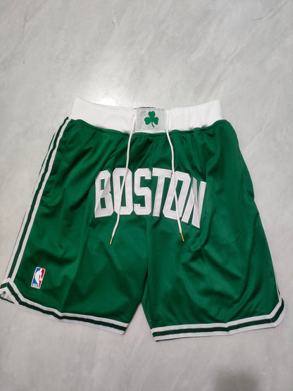 Boston Celtics Green Regular Pocket Shorts