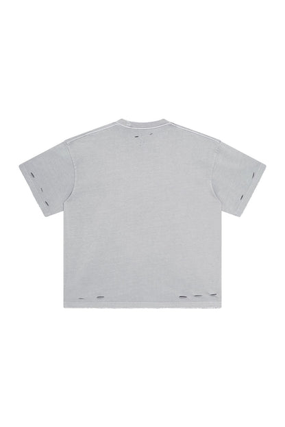 275GSM Distressed Vintage Washed Tee