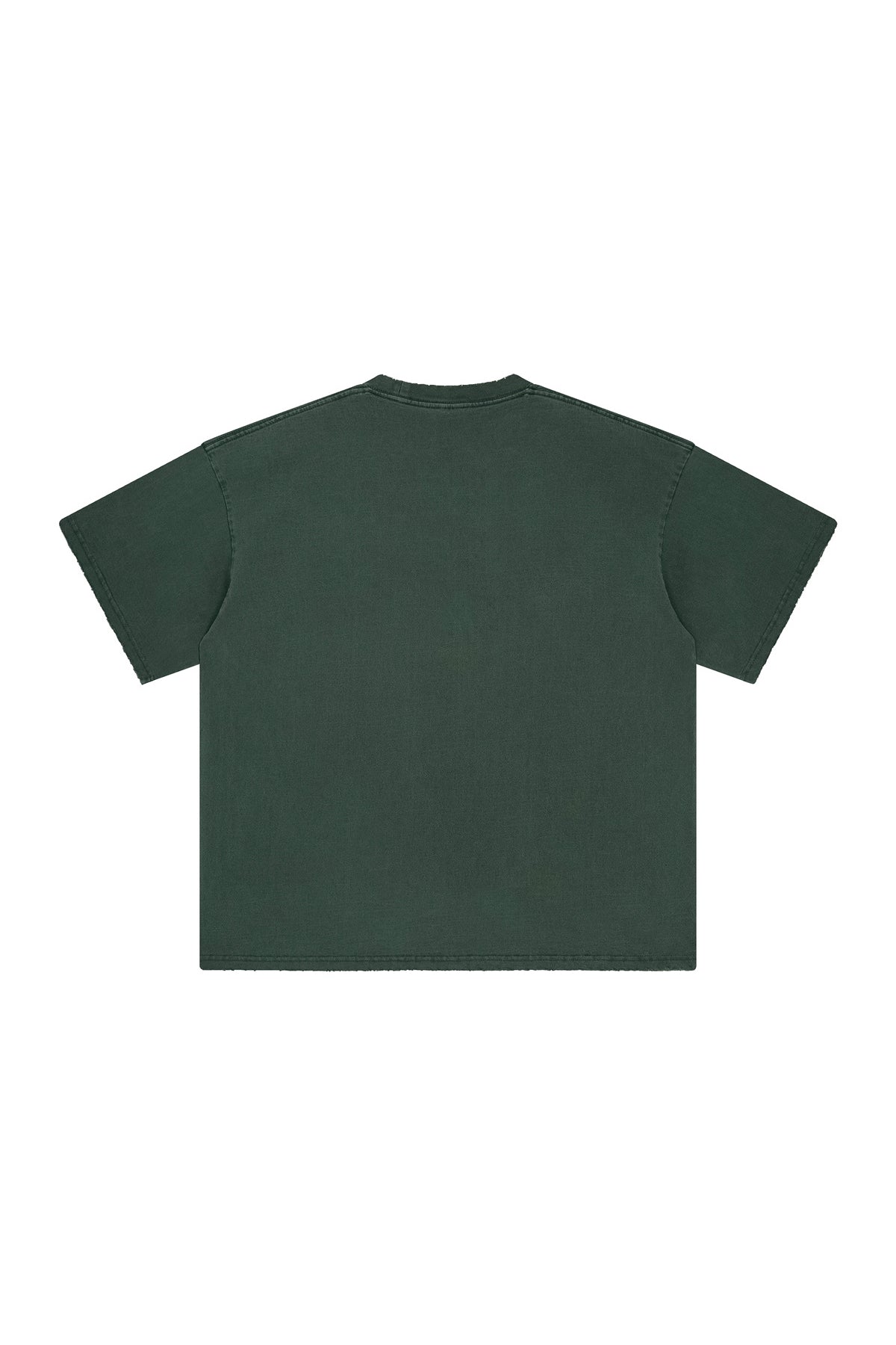 250GSM Distressed Pigment Dyed Washed Tee