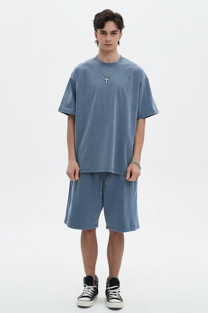 250GSM Pigment Dyed Washed Tee