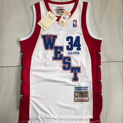 All-Star Shaquille O'Neal #34 Throwback Jersey - Dense Embroidery