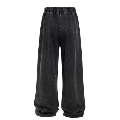 380GSM Wide Leg Washed Sweatpants