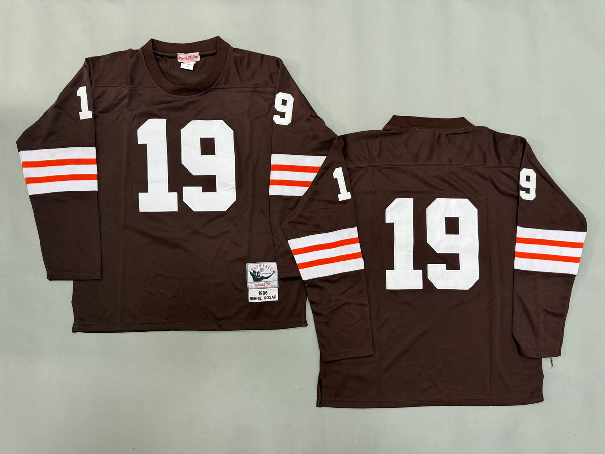 Mens Bernie Kosar#19 Cleveland Browns Vintage Throwback Jersey