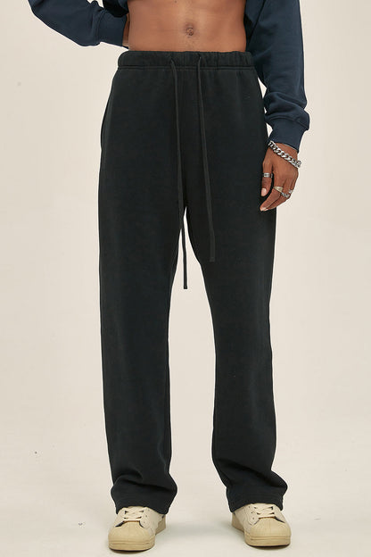 365GSM Relaxed Solid Color Fleece Sweatpants