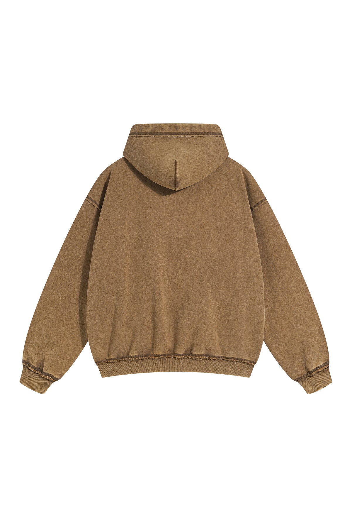 450GSM Distressed Washed Zipper Jacket
