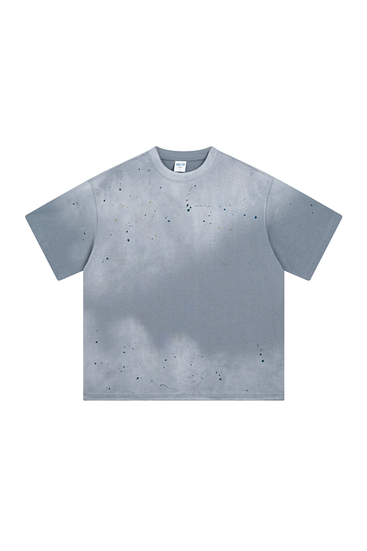 275GSM Ink Spray Washed Tee