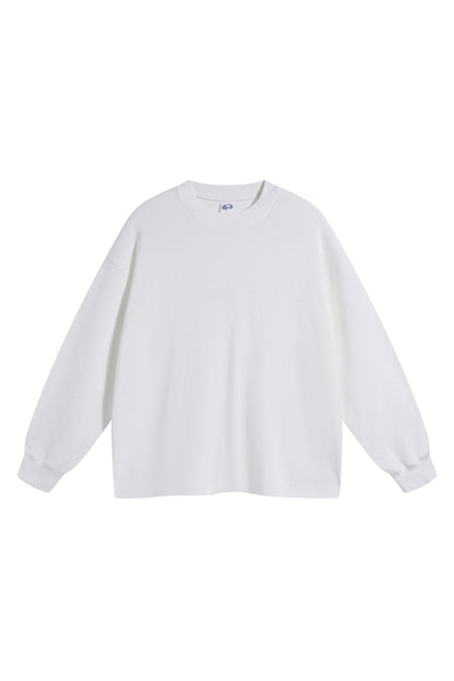 330GSM Waffle Material Long Sleeve Crew