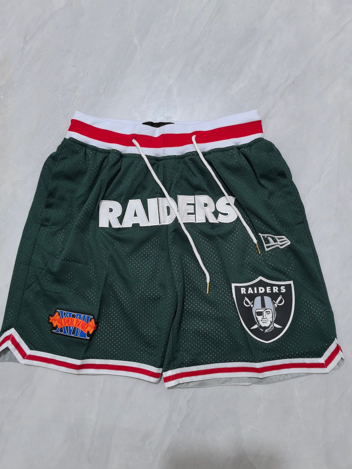 Las Vegas Raiders Green Pocket Shorts