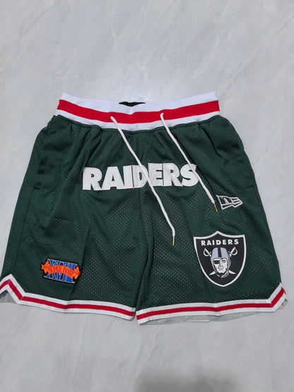 Las Vegas Raiders Green Pocket Shorts