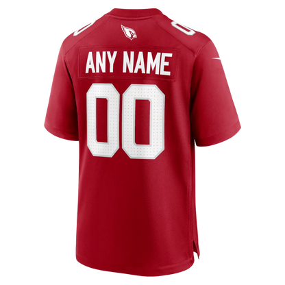 Custom Arizona Cardinals Red Game Jersey