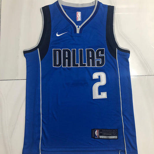 Dallas Mavericks Kyrie Irving #2 blue Throwback Jersey - Dense Embroidery