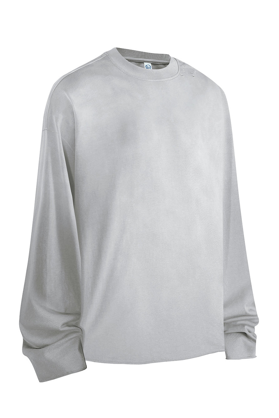 275GSM Distressed Spray Washed Long Sleeve
