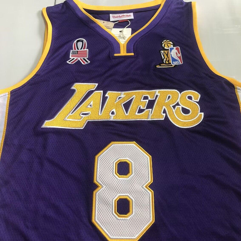 Los Angeles Lakers Kobe Bryant #8 Throwback Jersey - Dense Embroidery
