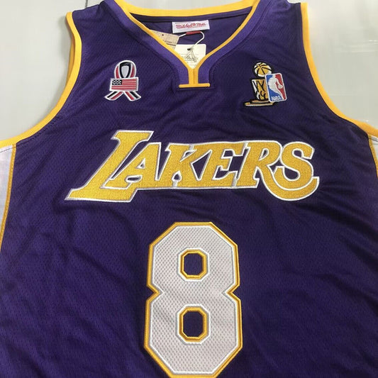 Los Angeles Lakers Kobe Bryant #8 Throwback Jersey - Dense Embroidery