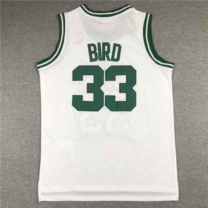 Boston Celtics Larry Bird #33 1985-86 Throwback ！ Embroidered Jersey