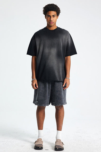305GSM Gradient Sprayed Vintage Tee