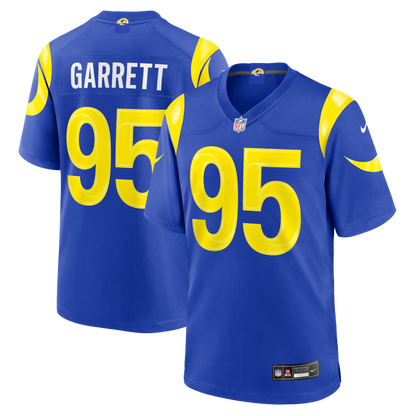 Men's  Myles Garrett Royal Los Angeles Rams Team Game Jersey