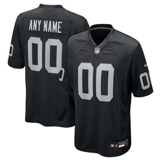 Custom Las Vegas Raiders Black Game Jersey